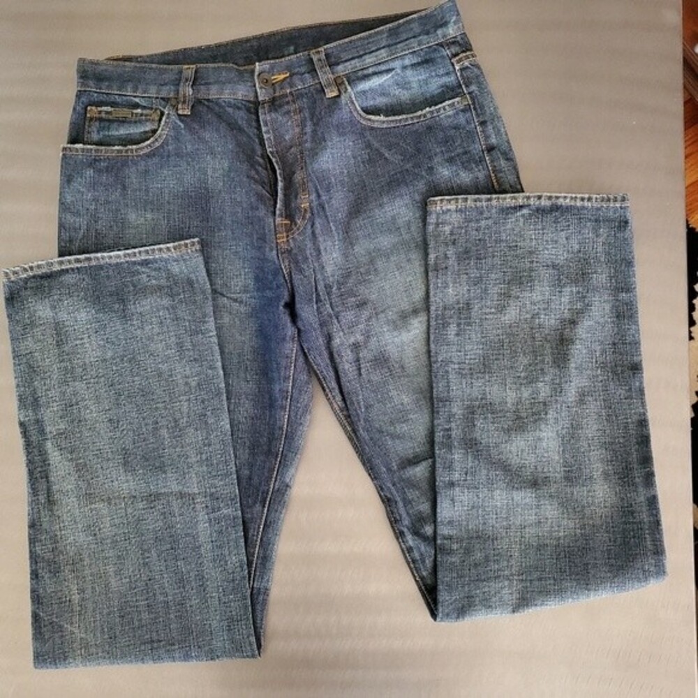 Ted Baker Vice Straight Leg Distressed Jeans Blue 100% Cotton Men’s 34